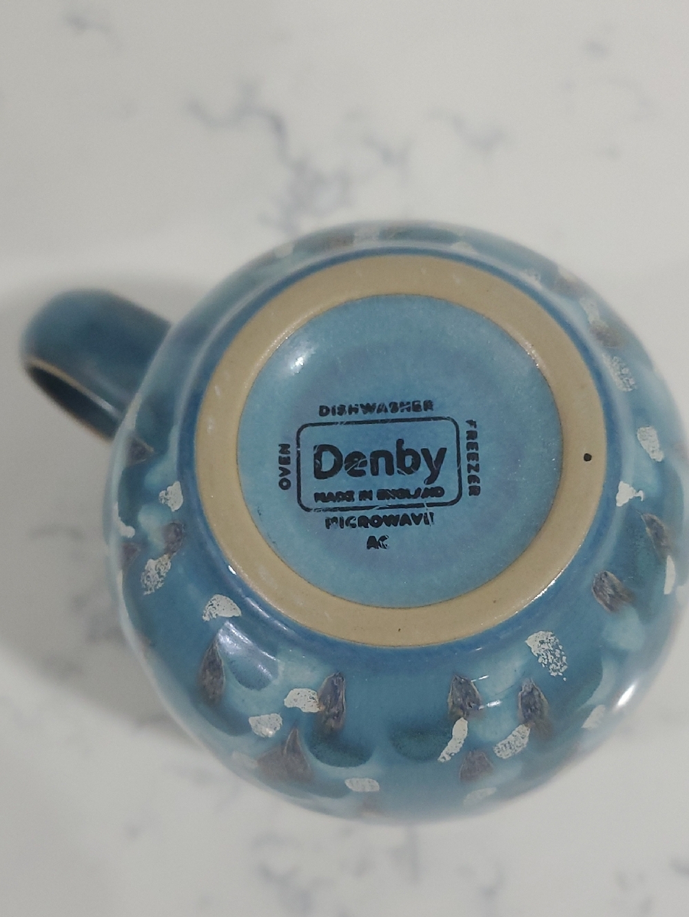 Denby Azure Shell Coffee Mug - Picture 3 of 5